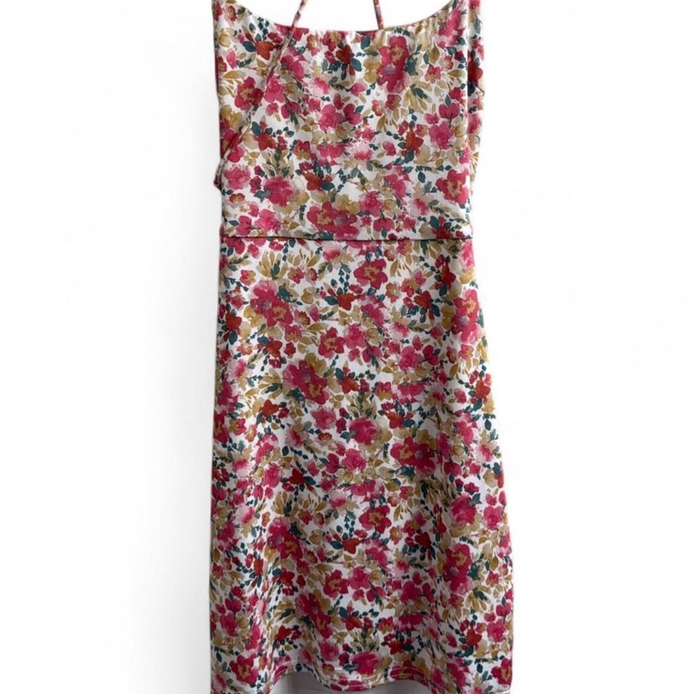 Windsor Pink and Red Halter Sundress XS Excellent Condition